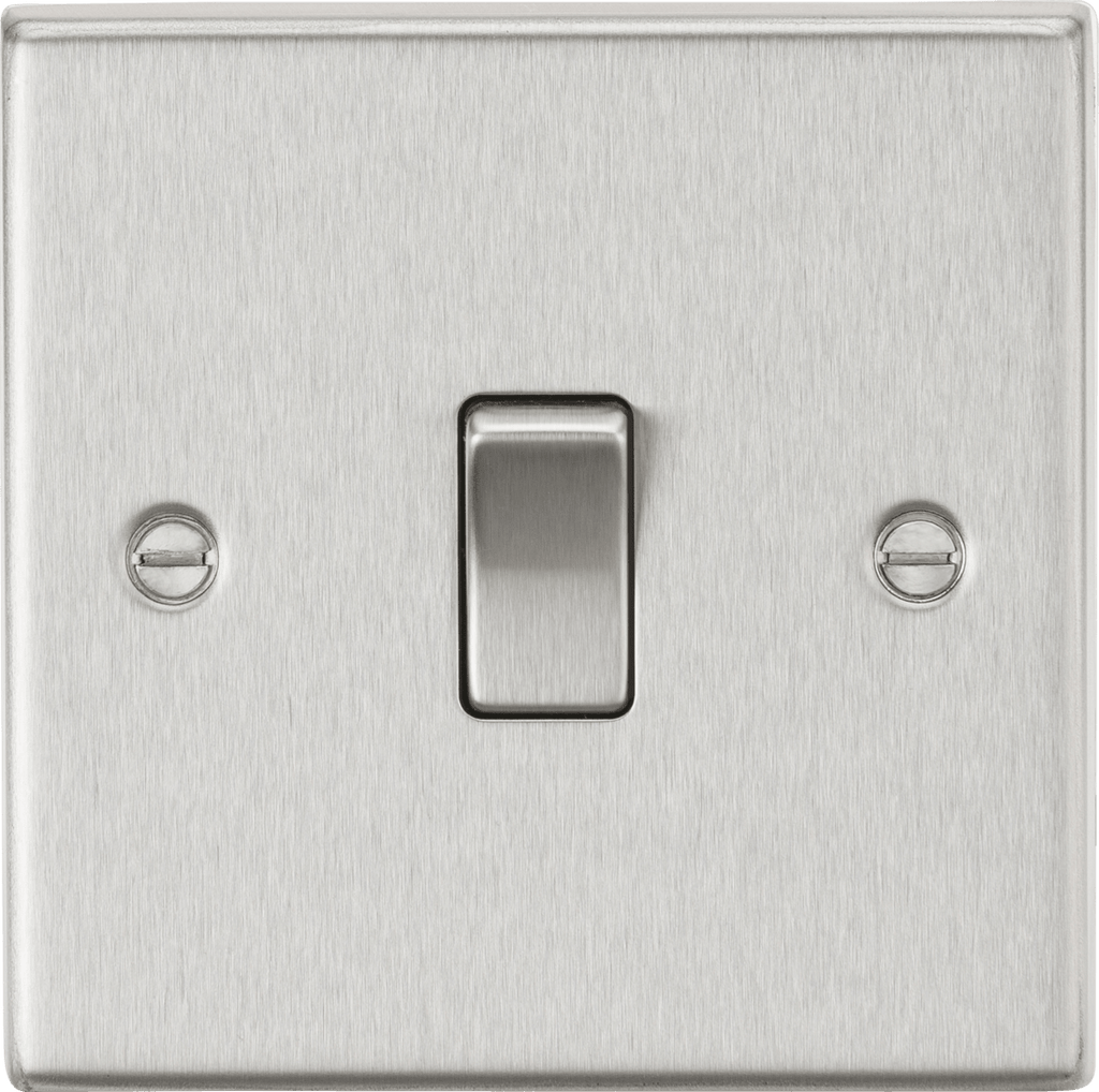 Knightsbridge - Squared Edge 20A 1G DP Switch - Luminosity Designs Ltd