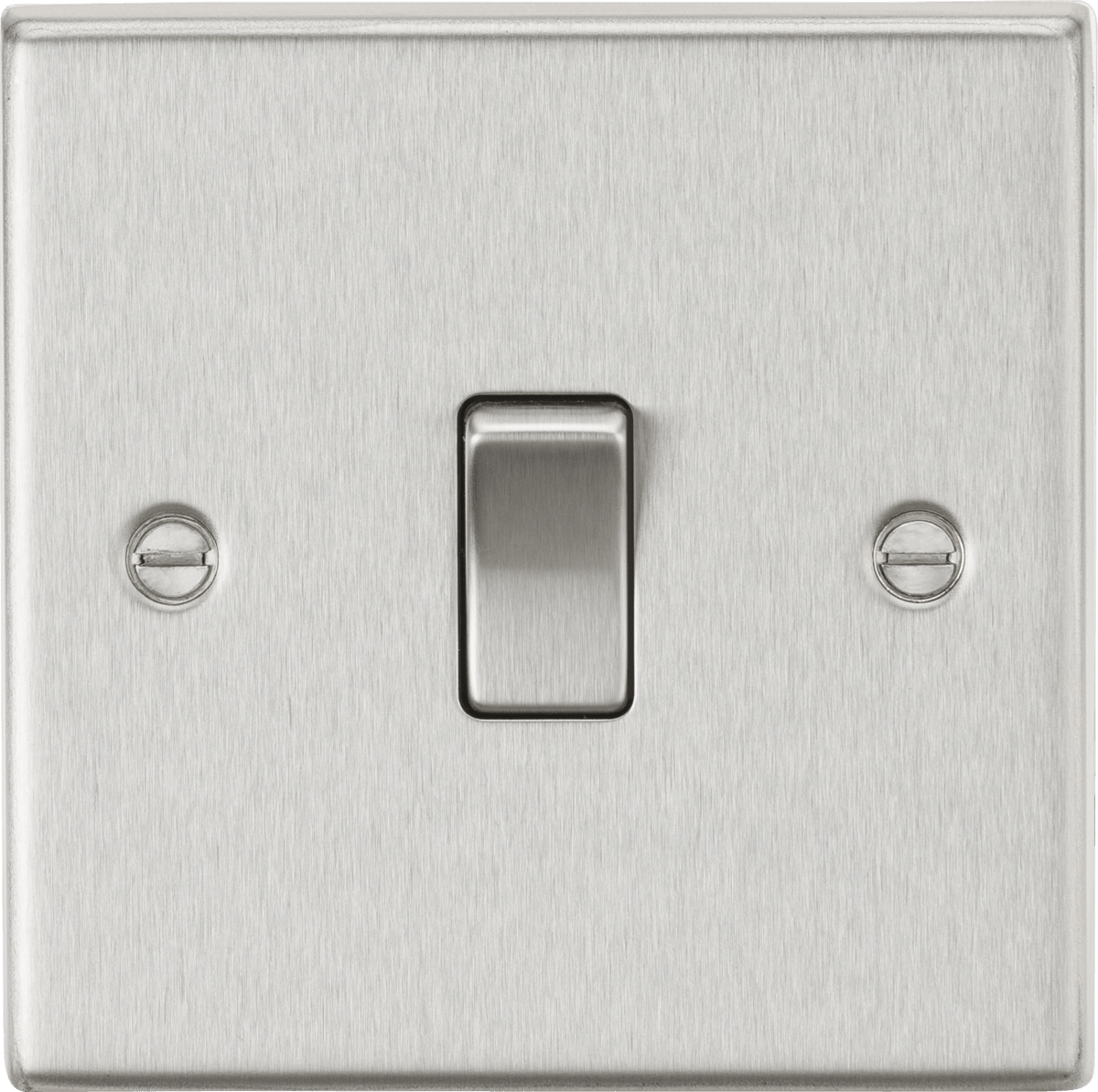 Knightsbridge - Squared Edge 20A 1G DP Switch - Luminosity Designs Ltd