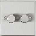 Knightsbridge - Squared Edge 2G 2 - way 10 - 200W (5 - 150W LED) Intelligent dimmer - Luminosity Designs Ltd