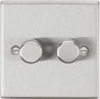 Knightsbridge - Squared Edge 2G 2 - way 10 - 200W (5 - 150W LED) Intelligent dimmer - Luminosity Designs Ltd