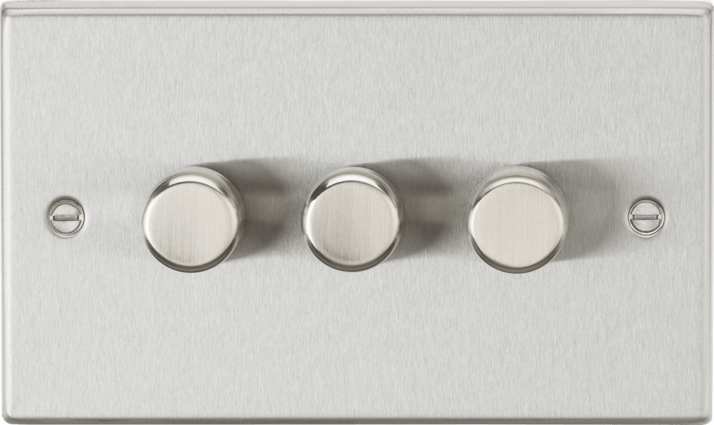 Knightsbridge - Squared Edge 3G 2 - way 10 - 200W (5 - 150W LED) Intelligent dimmer - Luminosity Designs Ltd