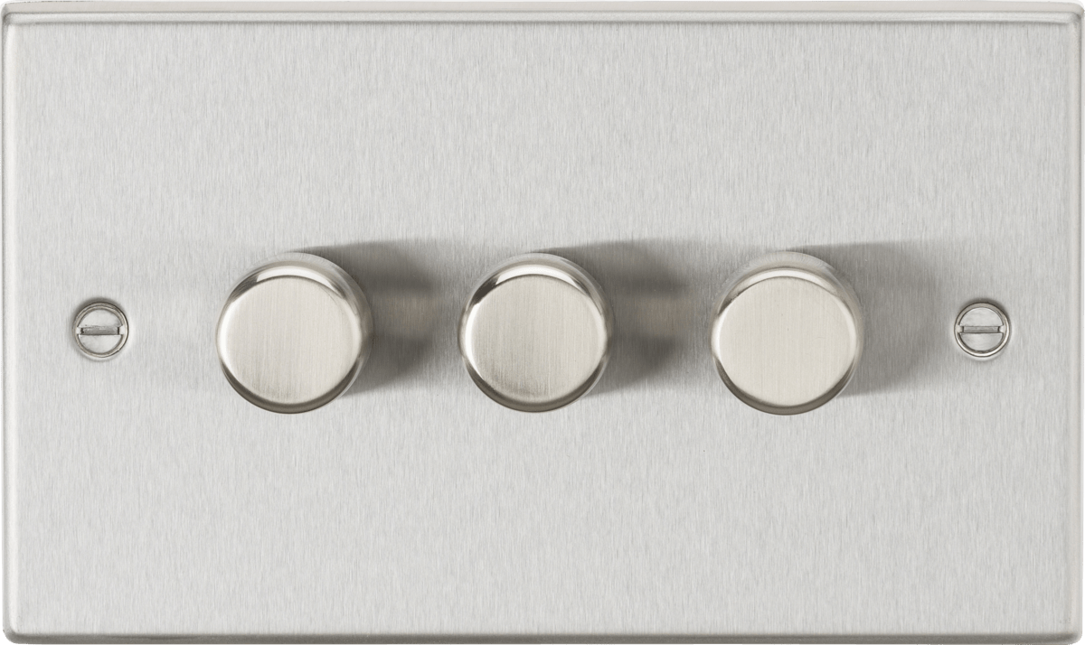 Knightsbridge - Squared Edge 3G 2 - way 10 - 200W (5 - 150W LED) Intelligent dimmer - Luminosity Designs Ltd