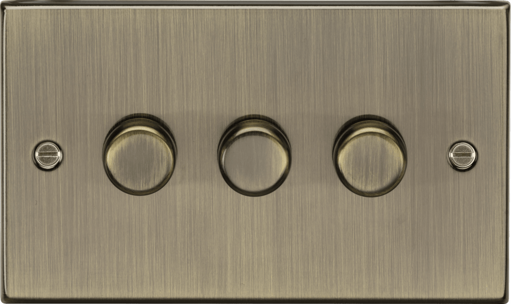 Knightsbridge - Squared Edge 3G 2 - way 10 - 200W (5 - 150W LED) Intelligent dimmer - Luminosity Designs Ltd
