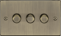 Knightsbridge - Squared Edge 3G 2 - way 10 - 200W (5 - 150W LED) Intelligent dimmer - Luminosity Designs Ltd
