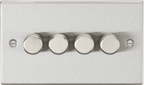 Knightsbridge - Squared Edge 4G 2 - way 10 - 200W (5 - 150W LED) Intelligent dimmer - Luminosity Designs Ltd