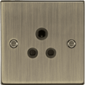 Knightsbridge - Squared Edge 5A Unswitched Socket For Lamp Circuits - Luminosity Designs Ltd