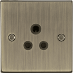 Knightsbridge - Squared Edge 5A Unswitched Socket For Lamp Circuits - Luminosity Designs Ltd