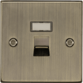 Knightsbridge - Squared Edge RJ45 Network Outlet - Luminosity Designs Ltd