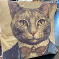Luminosity Designs - Steampunk Gentleman Cat Couch Cushion - Luminosity Designs Ltd