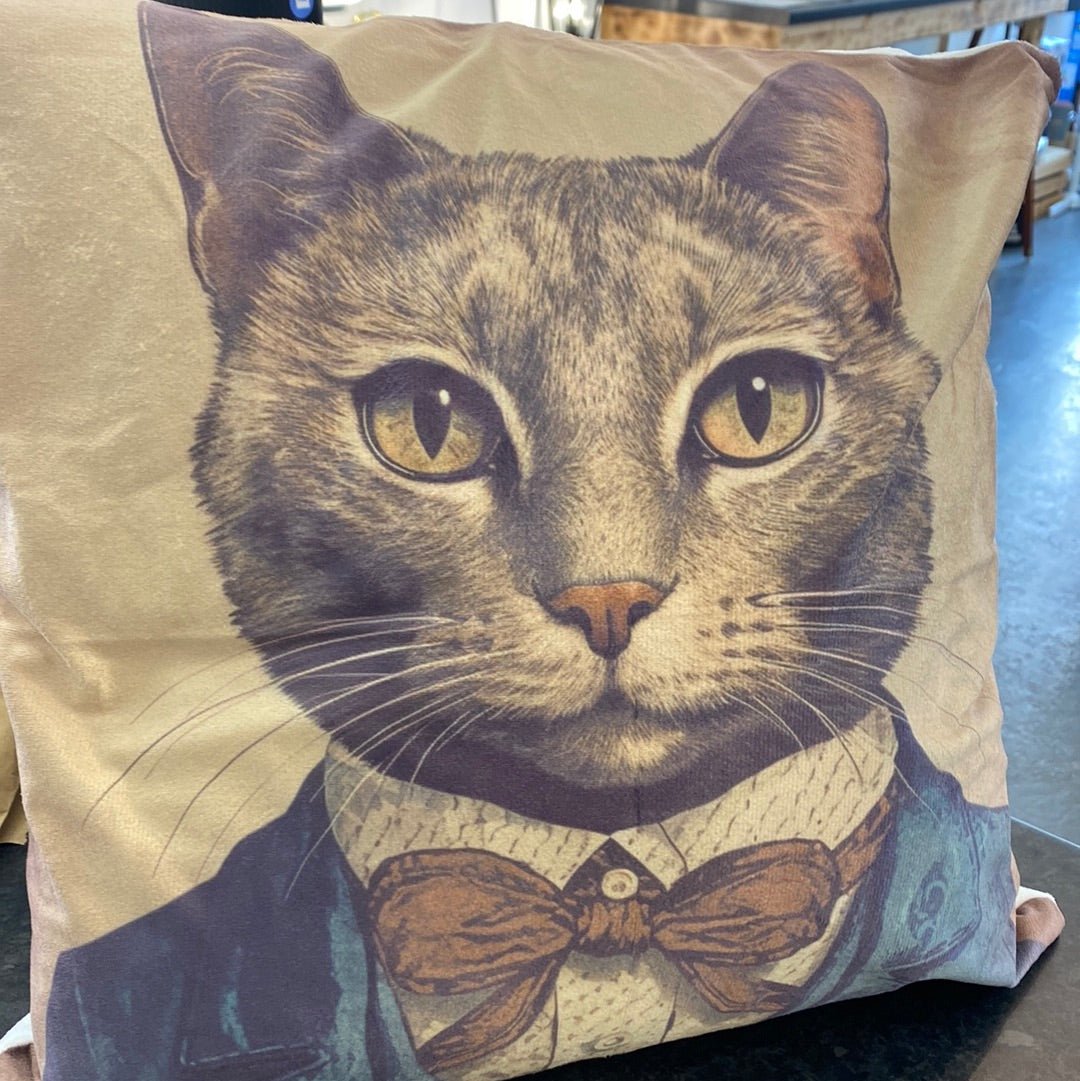 Luminosity Designs - Steampunk Gentleman Cat Couch Cushion - Luminosity Designs Ltd