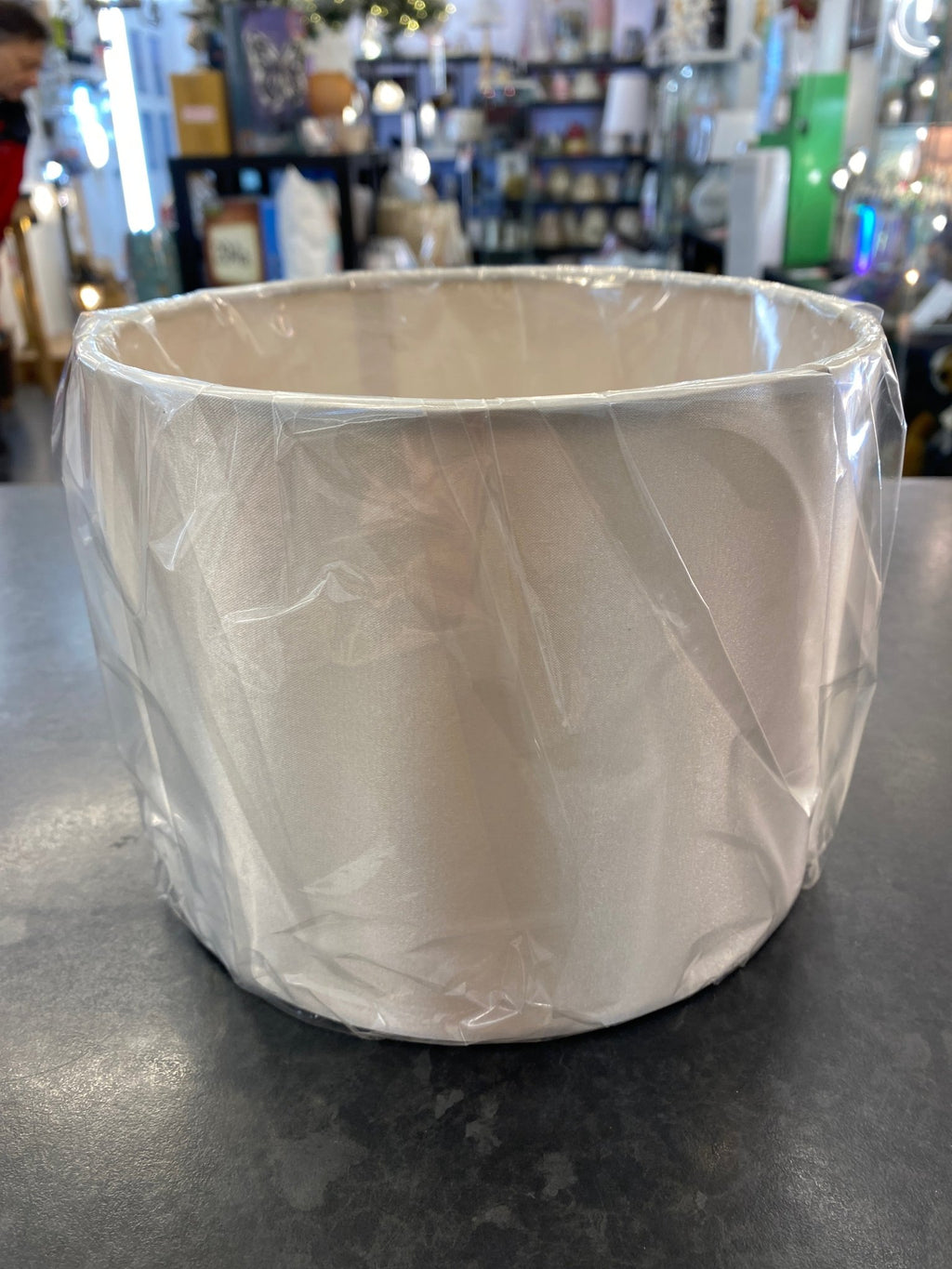 Oaks Lighting - STOCK CLEARANCE - Cream Satin Drum Shade 17cm - Luminosity Designs Ltd