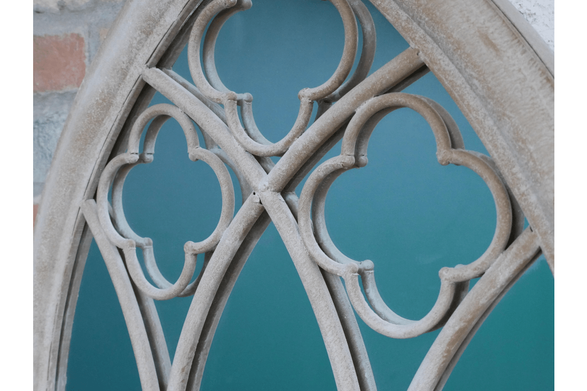 Luminosity Designs - Stone Effect Cathedral Window Arch Mirror - Luminosity Designs Ltd