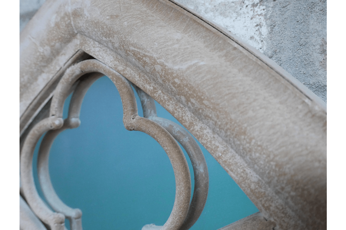 Luminosity Designs - Stone Effect Cathedral Window Arch Mirror - Luminosity Designs Ltd