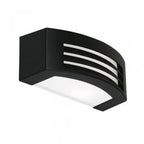 Oaks Lighting - Surface Brick Light in Matt Black With Opal Diffuser, IP44 Rated , 1 x E27 - Luminosity Designs Ltd