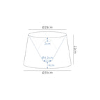 Deco - Sutton Faux Silk Dual Mount Empire Lamp Shade - Luminosity Designs Ltd