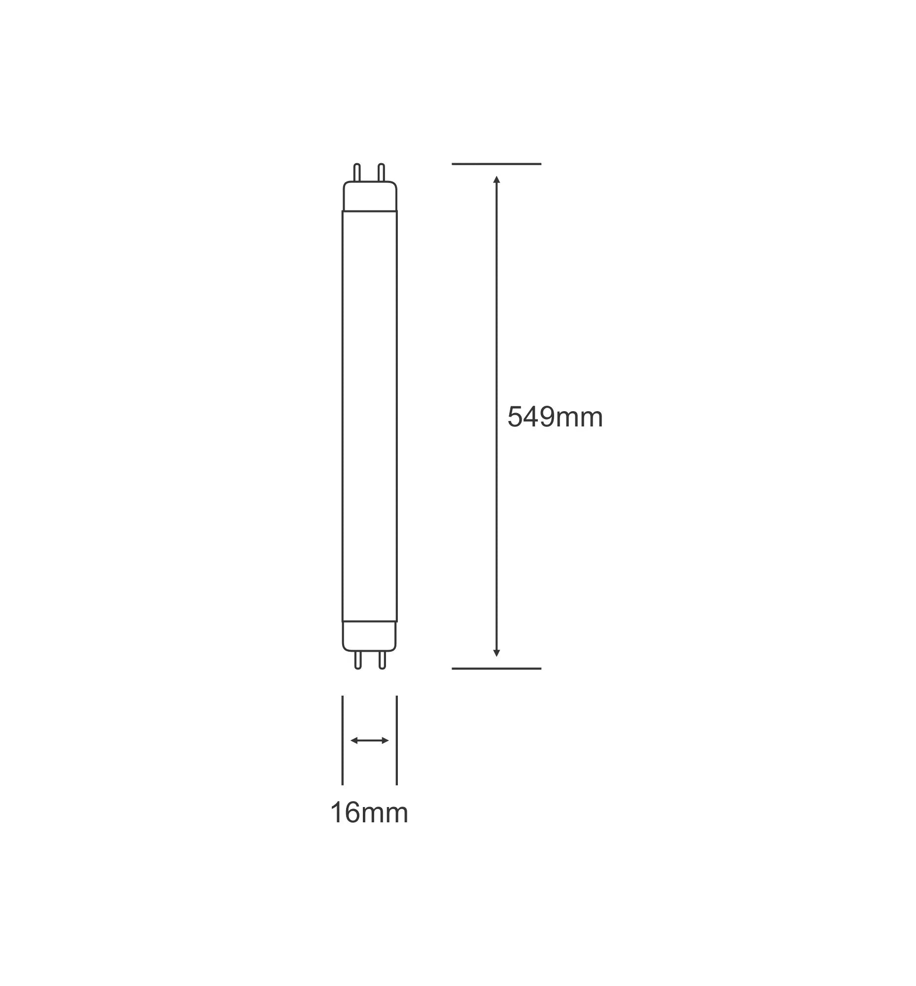 Luxram - T4 / T5 Fluorescent Tube for Under Cupboard Cabinet Lights and Mirrors - Luminosity Designs Ltd