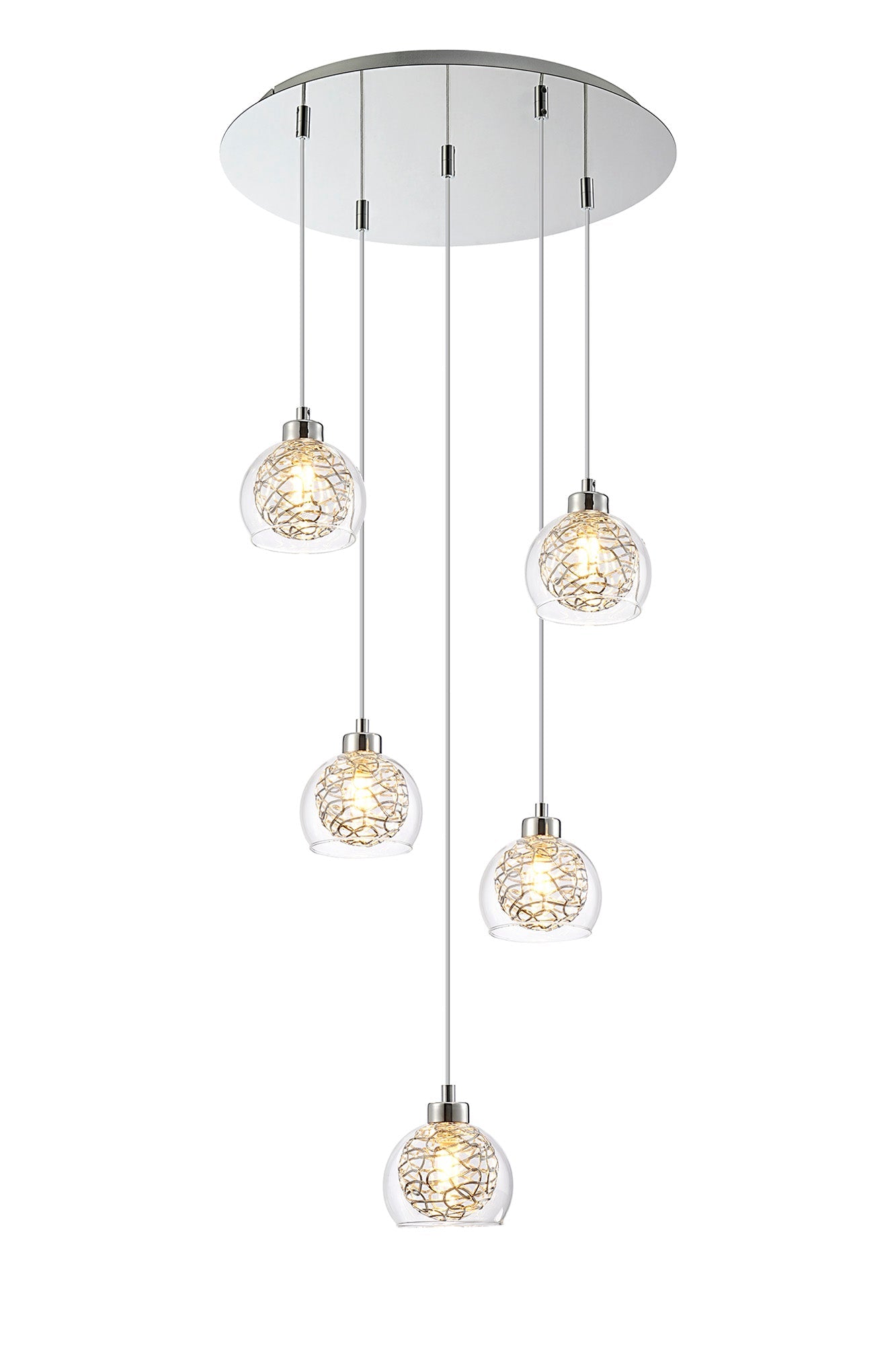 Deco - Talia 5 Light Multi Pendant - Luminosity Designs Ltd