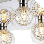 Deco - Talia Flush Square Ceiling Light - Luminosity Designs Ltd