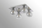 Deco - Talia Flush Square Ceiling Light - Luminosity Designs Ltd