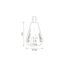 Oaks Lighting - Tamura Eco Friendly Paper String Design Table Lamp - Luminosity Designs Ltd