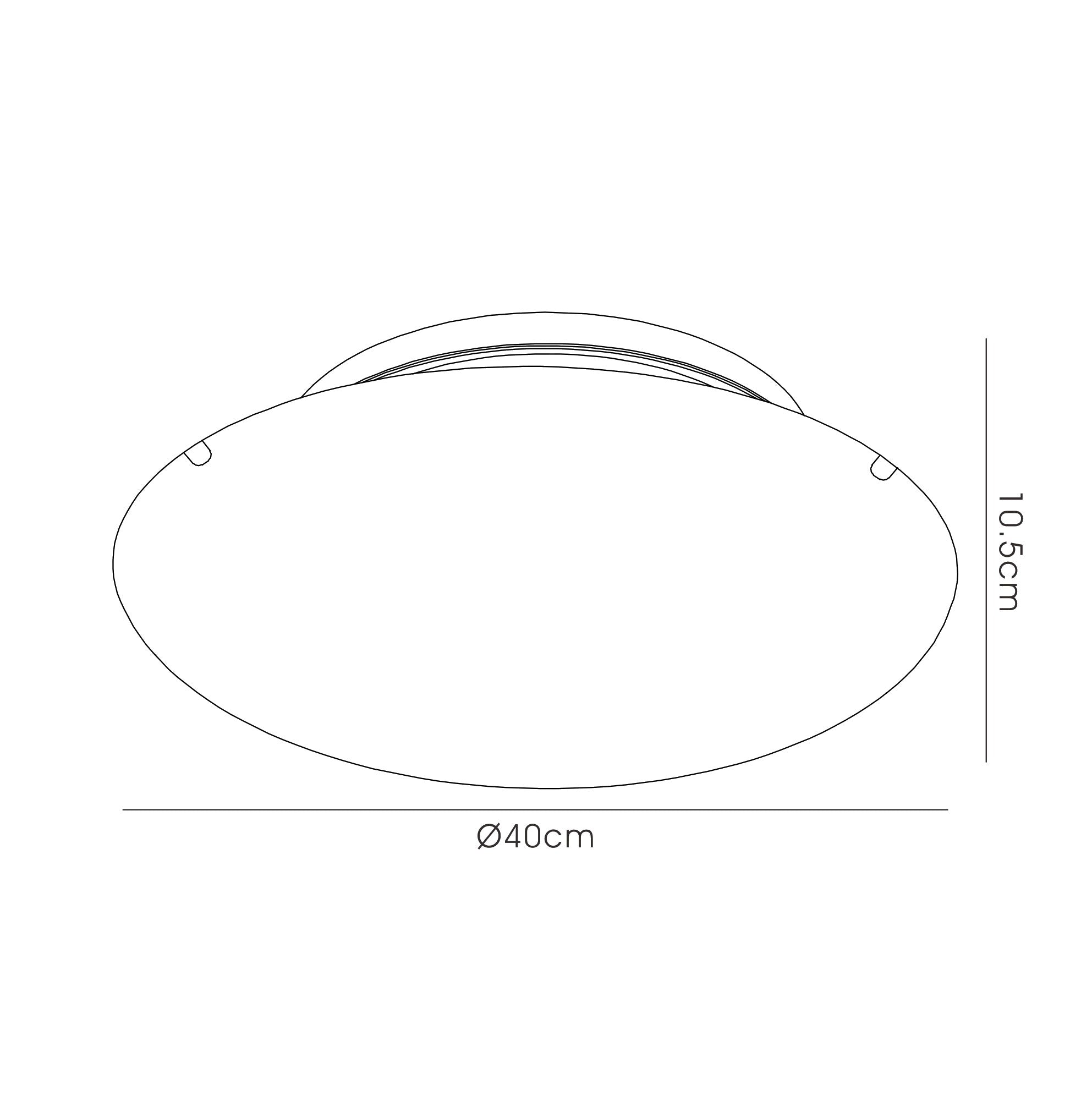 Deco - Tassa Flush Ceiling Light With Etched Glass - Luminosity Designs Ltd