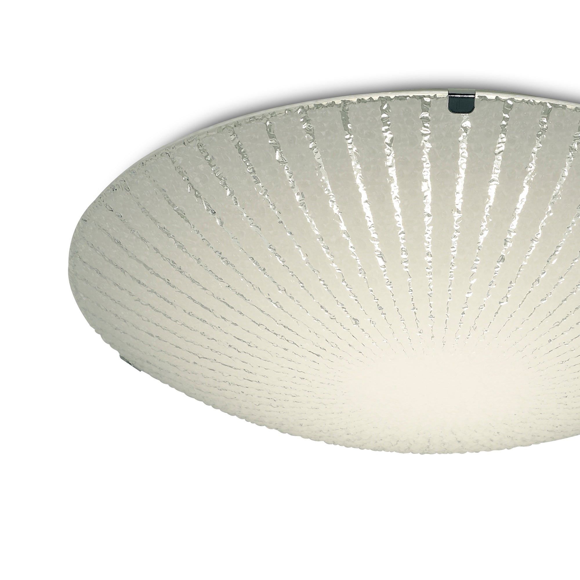 Deco - Tassa Flush Ceiling Light With Etched Glass - Luminosity Designs Ltd