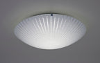 Deco - Tassa Flush Ceiling Light With Etched Glass - Luminosity Designs Ltd