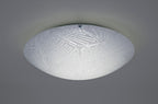 Deco - Tassa Flush Ceiling Light With Etched Glass - Luminosity Designs Ltd