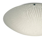 Deco - Tassa Flush Ceiling Light With Etched Glass - Luminosity Designs Ltd