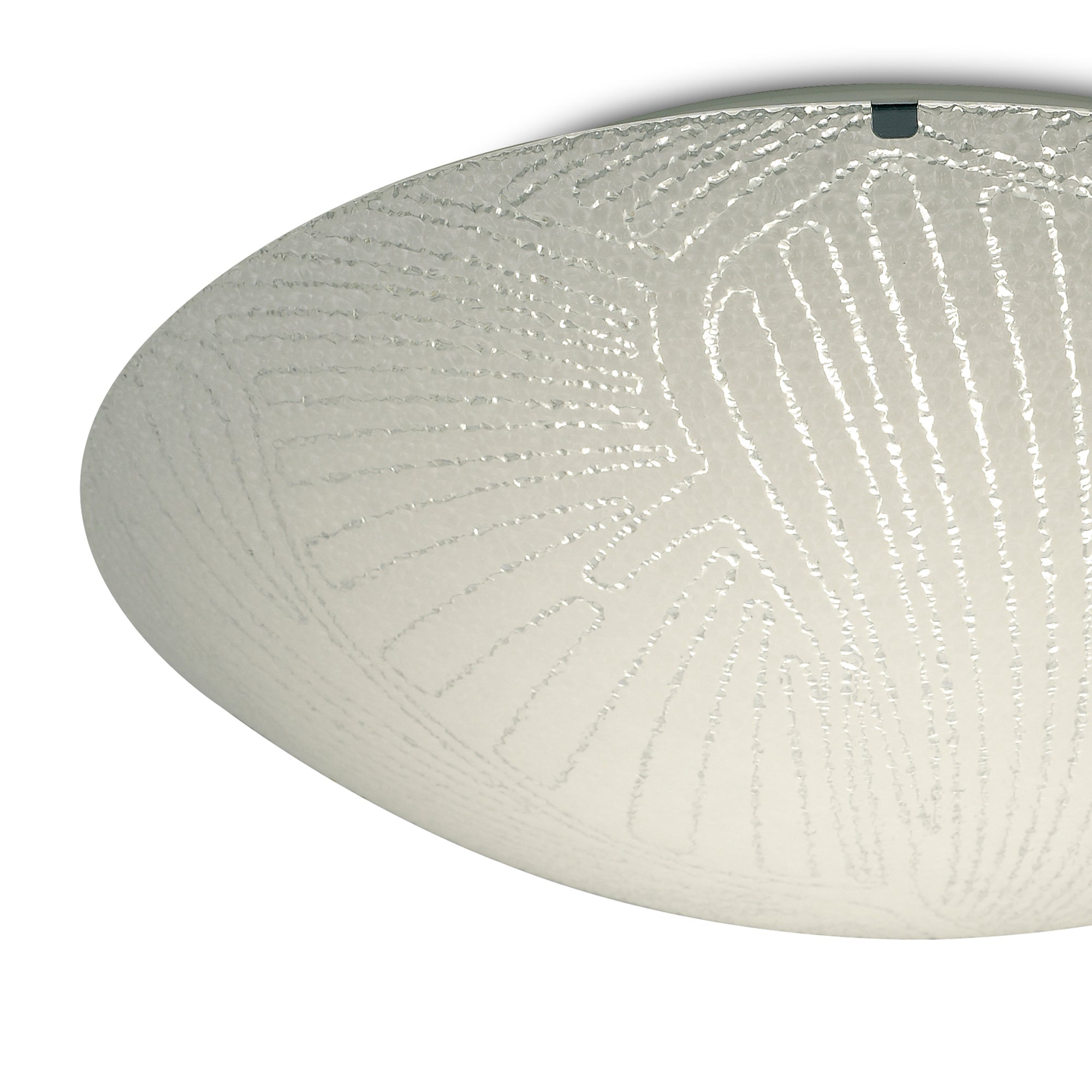 Deco - Tassa Flush Ceiling Light With Etched Glass - Luminosity Designs Ltd