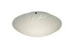 Deco - Tassa Flush Ceiling Light With Etched Glass - Luminosity Designs Ltd