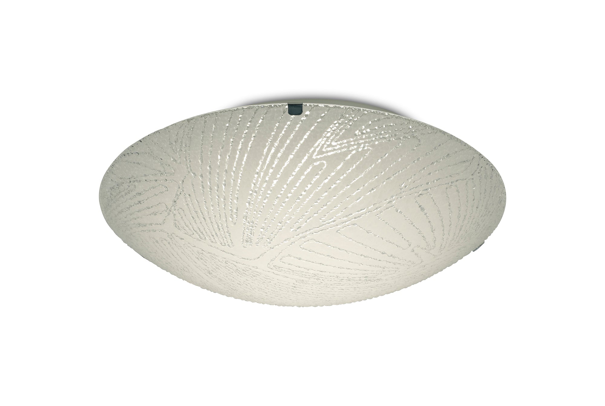Deco - Tassa Flush Ceiling Light With Etched Glass - Luminosity Designs Ltd