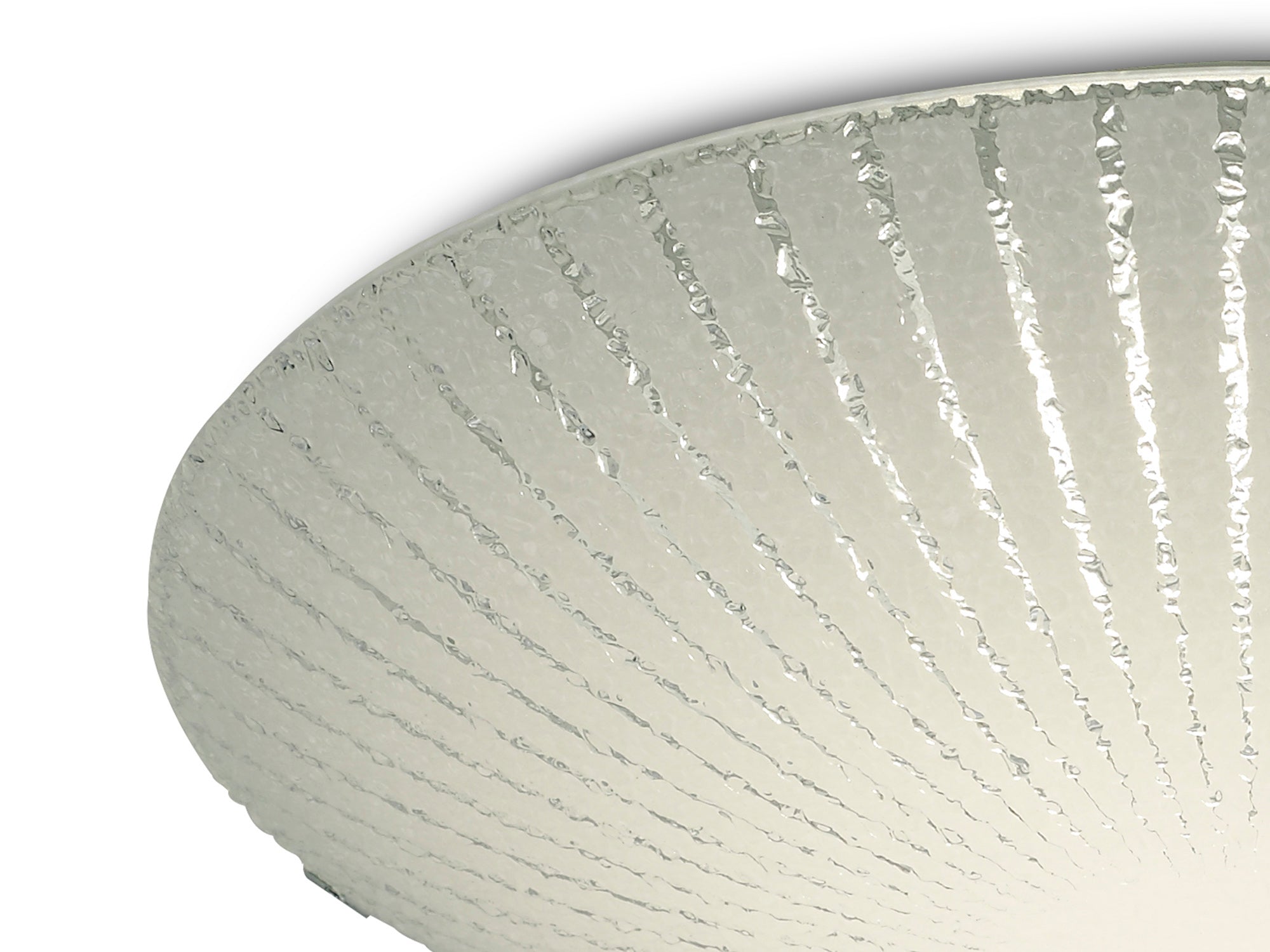 Deco - Tassa Flush Ceiling Light With Etched Glass - Luminosity Designs Ltd