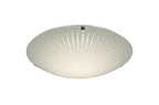 Deco - Tassa Flush Ceiling Light With Etched Glass - Luminosity Designs Ltd