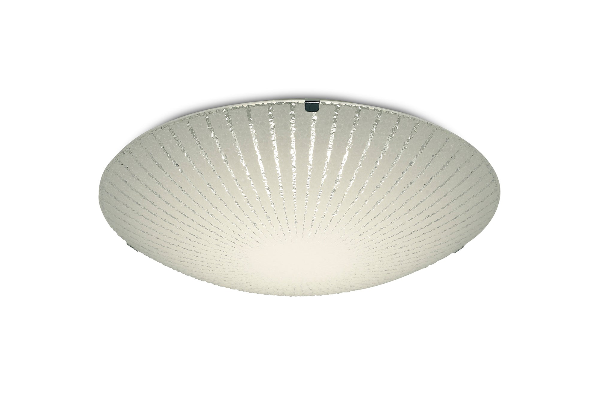 Deco - Tassa Flush Ceiling Light With Etched Glass - Luminosity Designs Ltd
