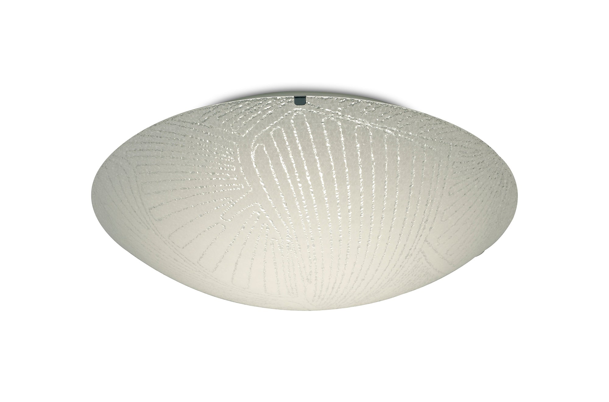 Deco - Tassa Flush Ceiling Light With Etched Glass - Luminosity Designs Ltd