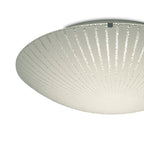 Deco - Tassa Flush Ceiling Light With Etched Glass - Luminosity Designs Ltd