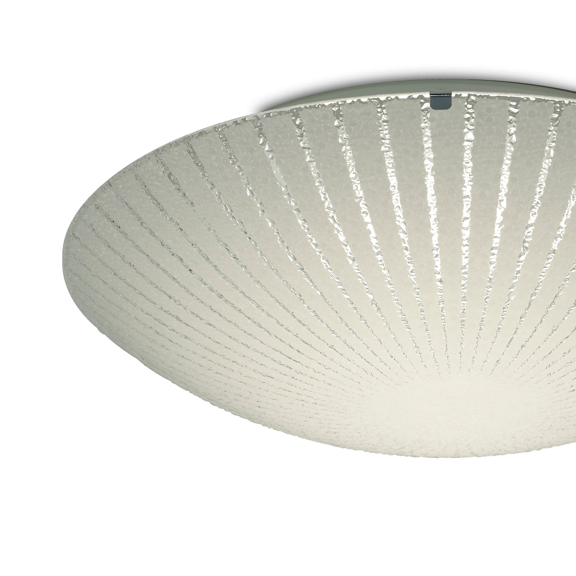 Deco - Tassa Flush Ceiling Light With Etched Glass - Luminosity Designs Ltd