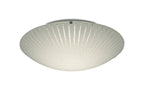 Deco - Tassa Flush Ceiling Light With Etched Glass - Luminosity Designs Ltd