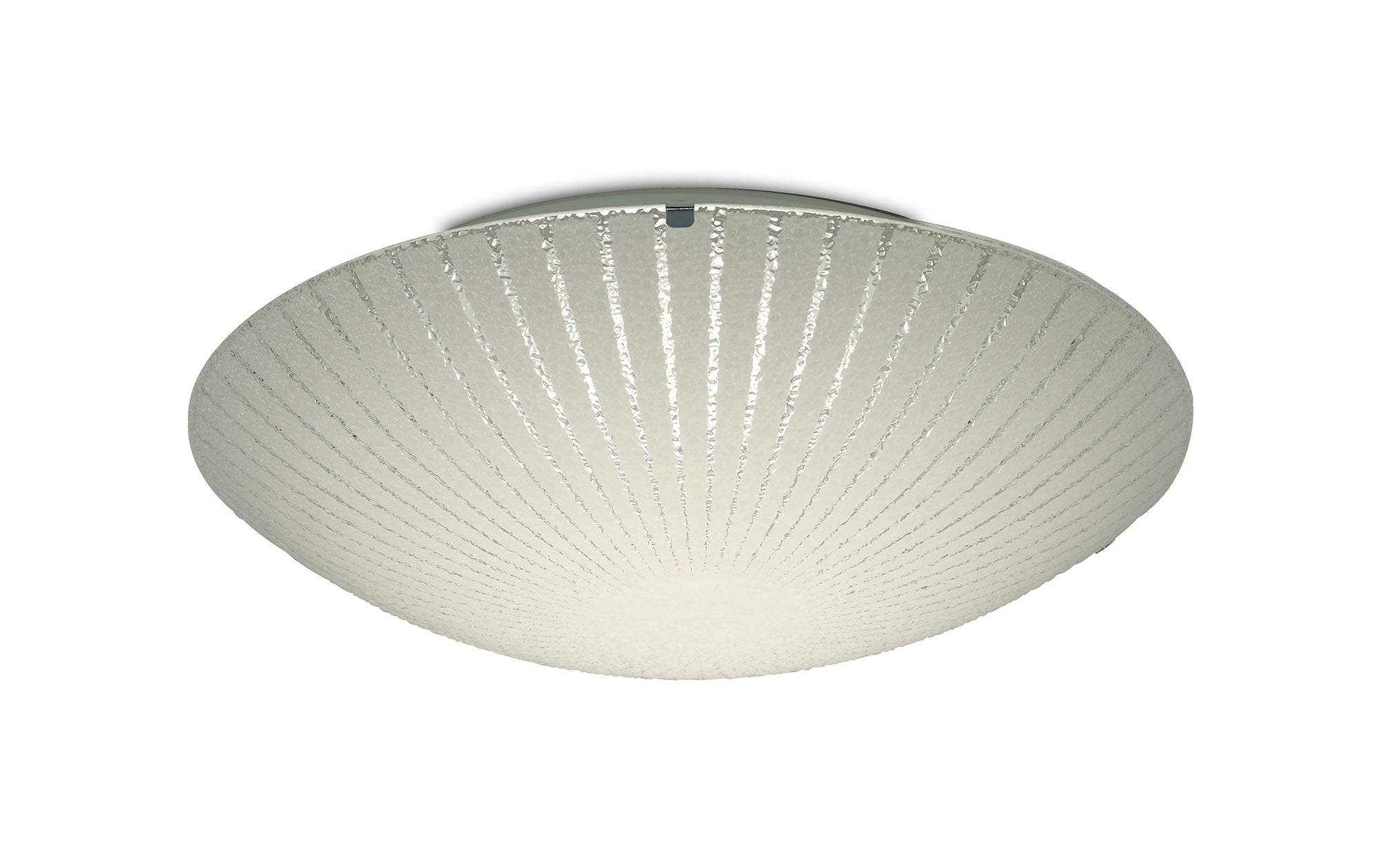 Deco - Tassa Flush Ceiling Light With Etched Glass - Luminosity Designs Ltd
