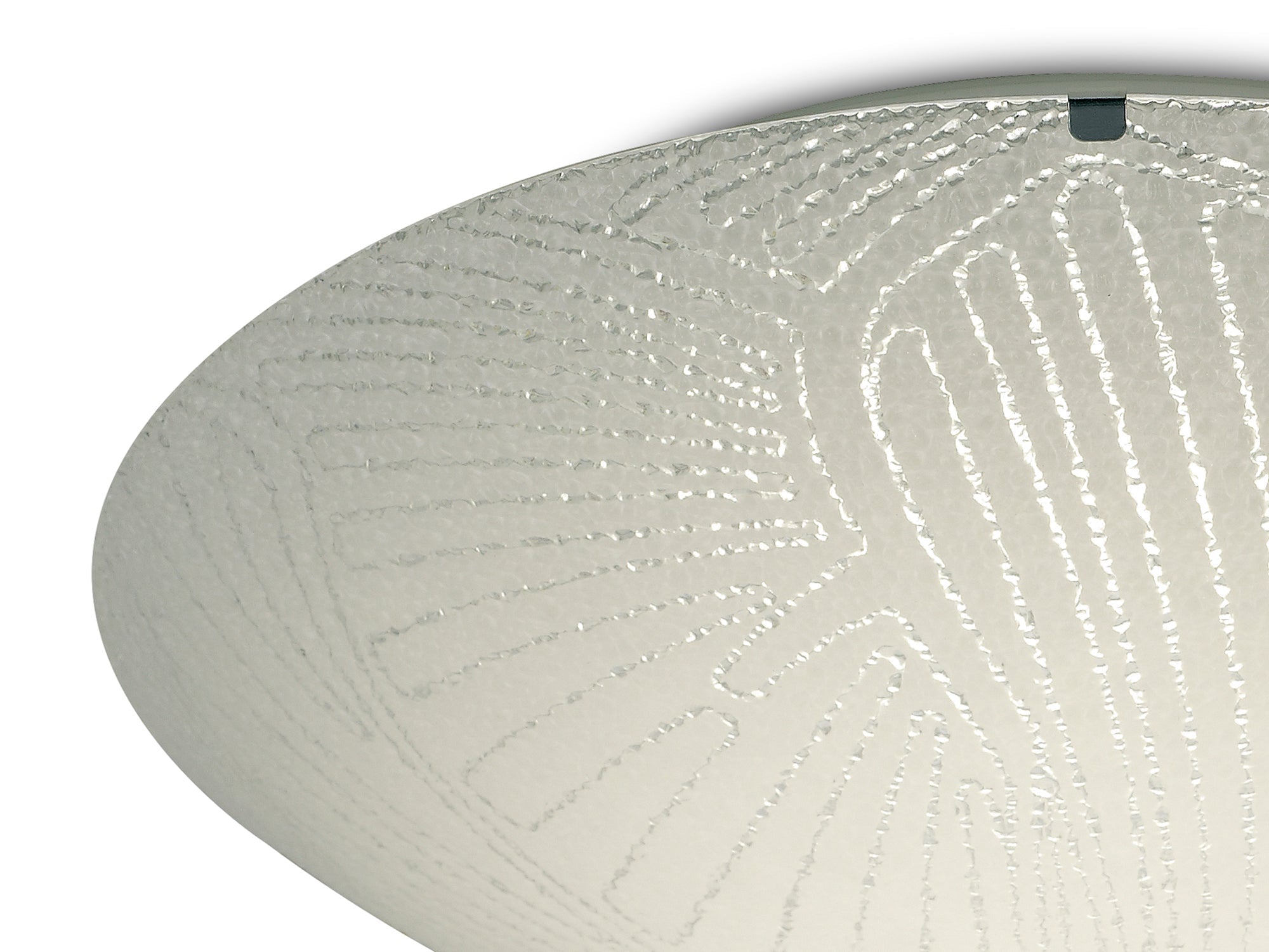 Deco - Tassa Flush Ceiling Light With Etched Glass - Luminosity Designs Ltd