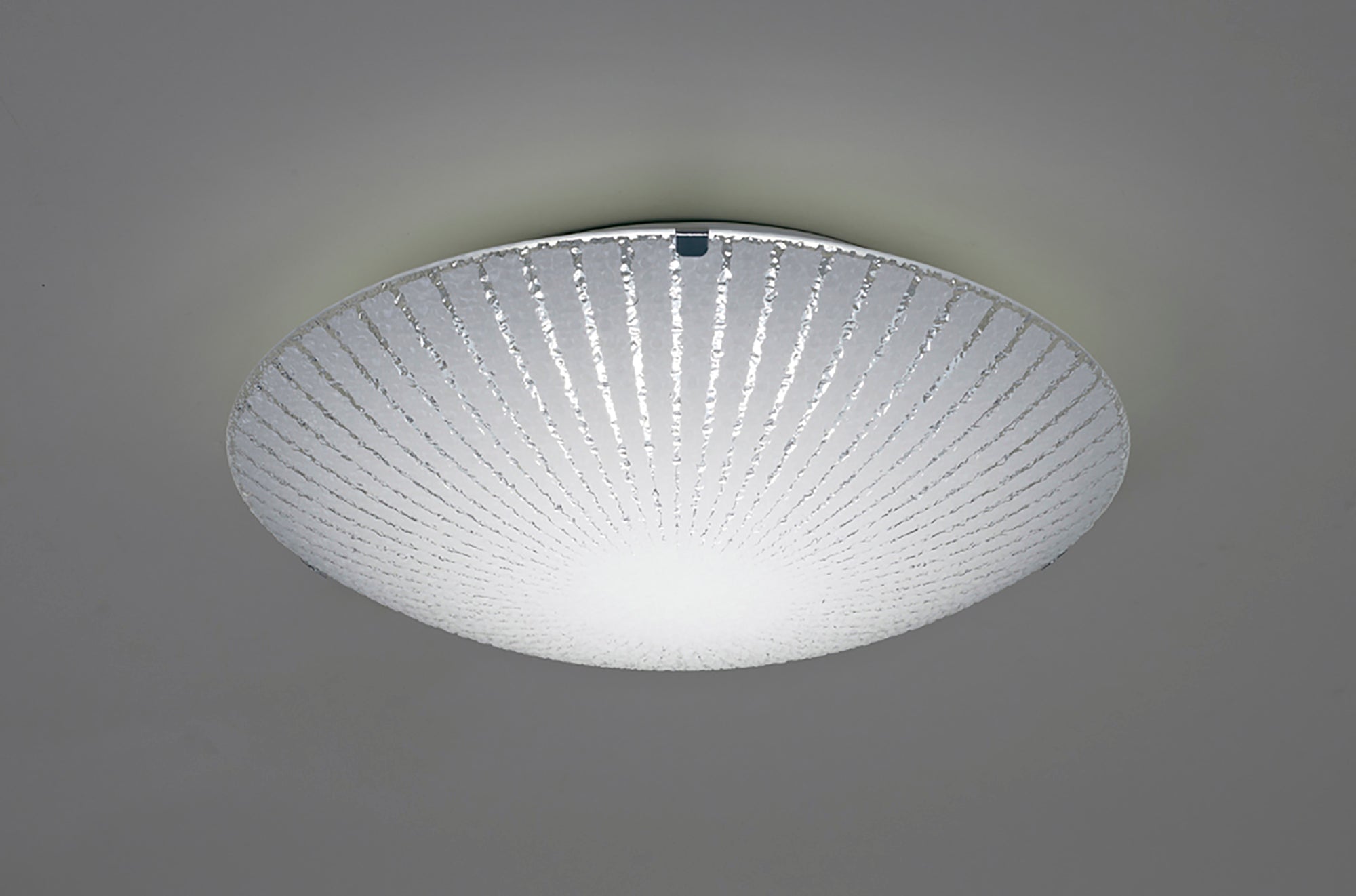 Deco - Tassa Flush Ceiling Light With Etched Glass - Luminosity Designs Ltd