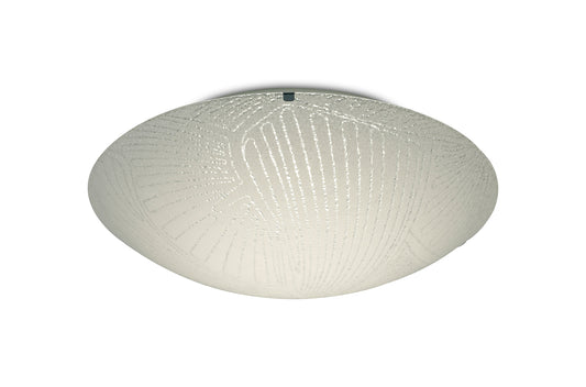 Tassa Flush Ceiling Light With Etched Glass