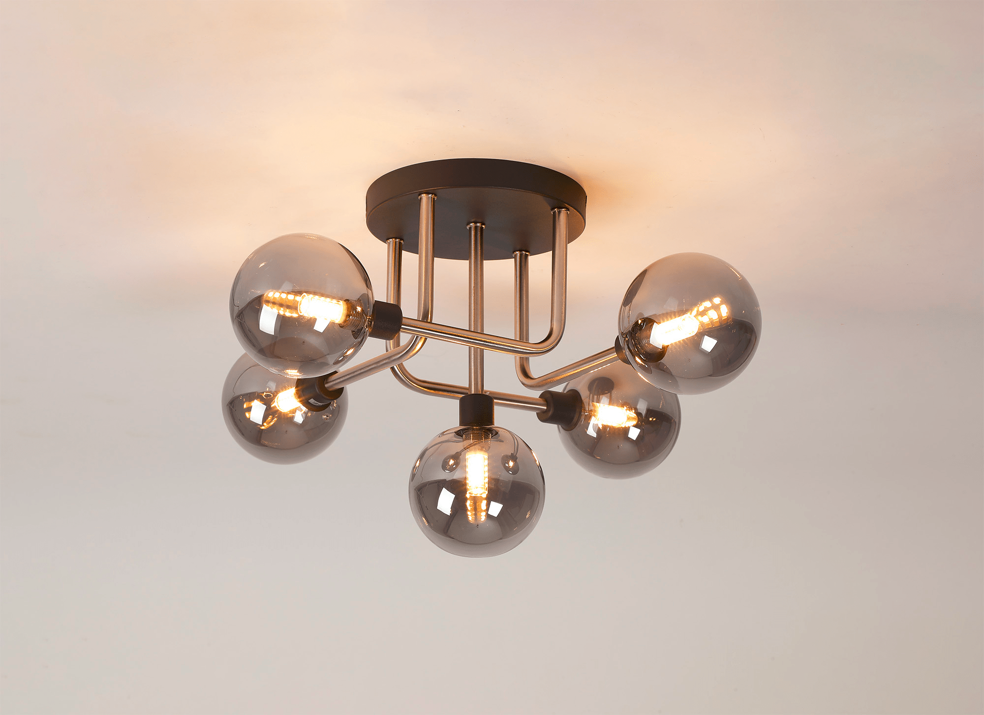 Luminosity Designs - Tesla 5 Light Semi Flush - Luminosity Designs Ltd