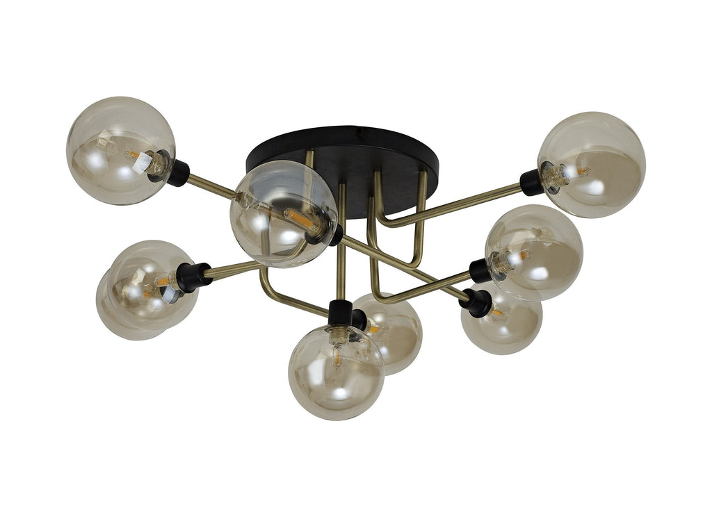 Luminosity Designs - Tesla 9 Light Semi Flush - Luminosity Designs Ltd