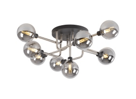 Luminosity Designs - Tesla 9 Light Semi Flush - Luminosity Designs Ltd