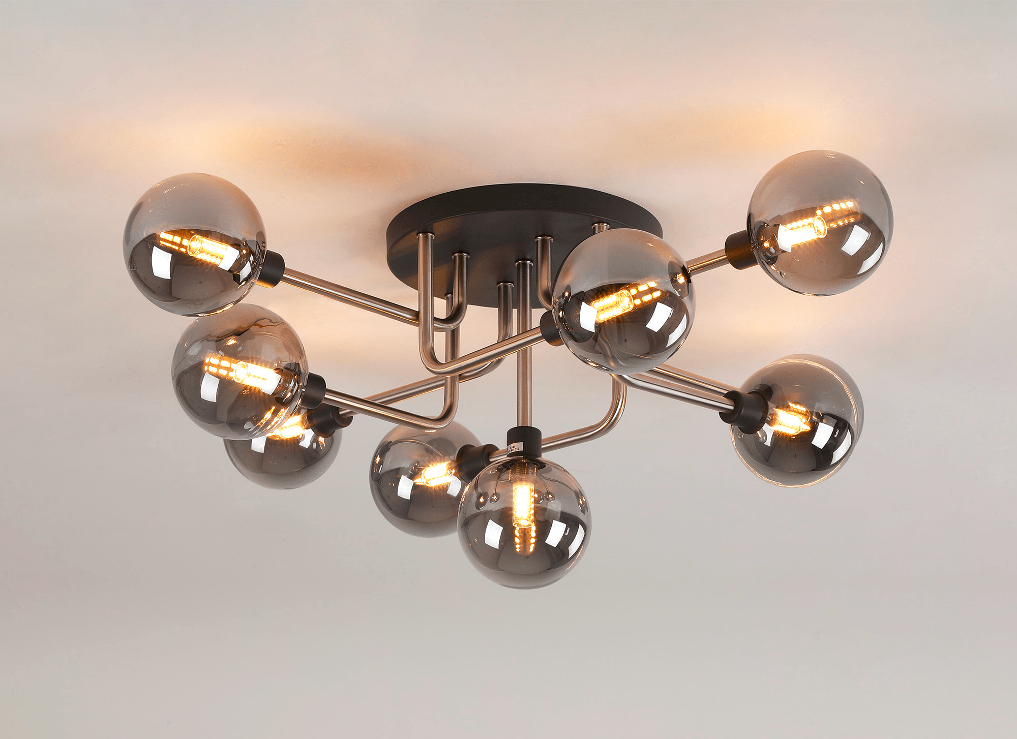 Luminosity Designs - Tesla 9 Light Semi Flush - Luminosity Designs Ltd