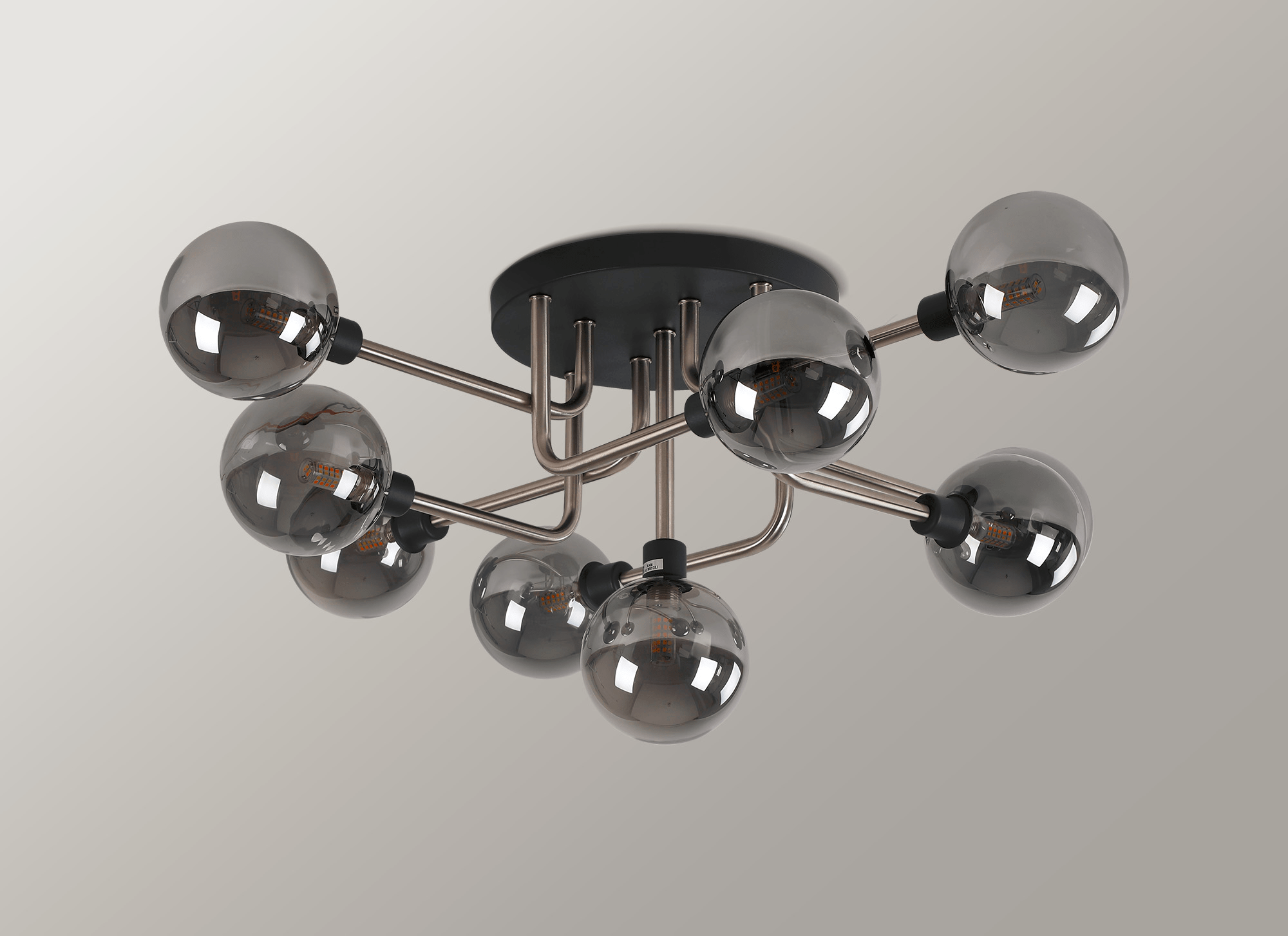 Luminosity Designs - Tesla 9 Light Semi Flush - Luminosity Designs Ltd