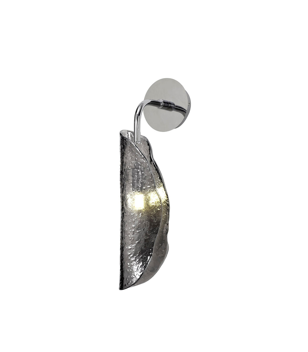 Luminosity Designs Ltd - The Spirit Adjustable Wall Light, 1 x G9, Polished Chrome with Hand Blown Glass - Luminosity Designs Ltd