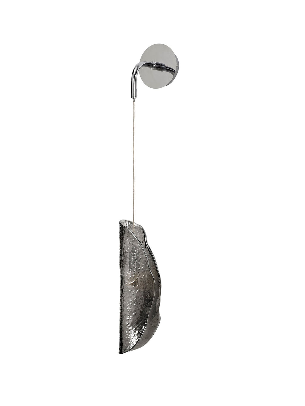 Luminosity Designs Ltd - The Spirit Adjustable Wall Light, 1 x G9, Polished Chrome with Hand Blown Glass - Luminosity Designs Ltd